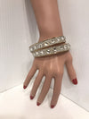 XL gold rhinestone bracelets