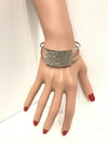 silver Rhinestone bracelet cuff