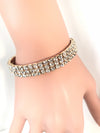 Gold Rhinestone stretch bracelet