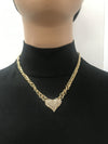 Gold heart necklace