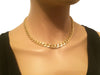 Gold cuban link necklace