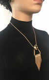 Gold abstract necklace