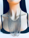 Silver Mesh chain necklace