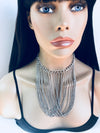 Silver Mesh chain necklace