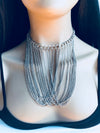 Silver Mesh chain necklace