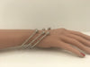 Silver diamond cut bracelet