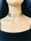 Gold Metal Wide Link Choker