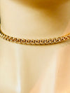 Gold link choker