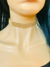 Gold Rhinestone choker