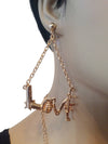 Gold love necklace set
