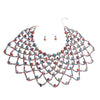 Multi Color Pearl Choker Cape