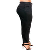 Plus Size 5XL Leather Line Leggings