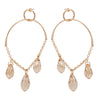 Topaz Bead Drape Ring Earrings