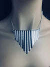 Silver Triangle geomertic necklace