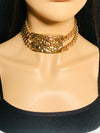 Rhianna Gold Plate choker