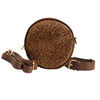 Bronze Glitter Circle Crossbody Fanny