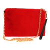 Red Fur Clutch Crossbody