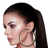 Black Pearl Wrapped Hoops