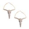 Gold Rhinestone Steer Hoops