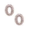 O Rhinestone Silver Studs