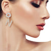 Gold Dangling N Designer Earrings