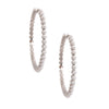 White Pearl 3 inch Hoops