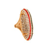 Designer Rhinestone Elongated Ring