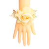 Yellow Fabric Flower Bracelet