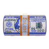 Blue Bling Rolled Benjamins Clutch