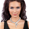 Silver Snake Flex Choker Necklace