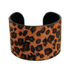 Dark Leopard Fur 1.75 inch Cuff